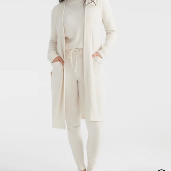 Knix Cozzzy Lounge Cardigan-Ivory Size Large - Picture 1 of 12